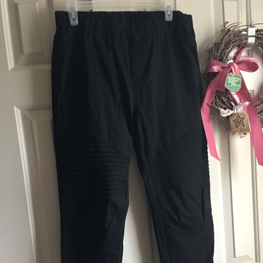 Black Moto Pants